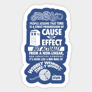 Timey Wimey Tee Sticker